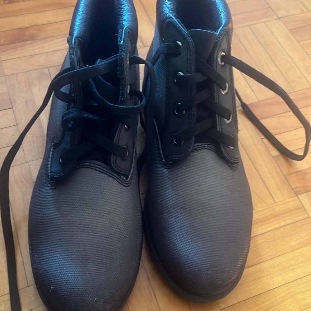 Avirex Boots Grey Boys Rare Vintage Retro 00s Size US5.5M Timberland Style